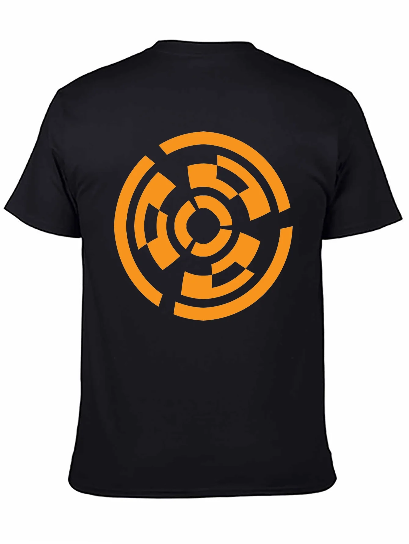 Geometric Circle Graphic T-Shirt - Black