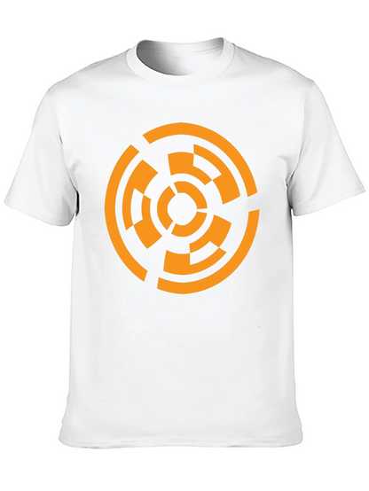 Geometric Circle Graphic T-Shirt - Black