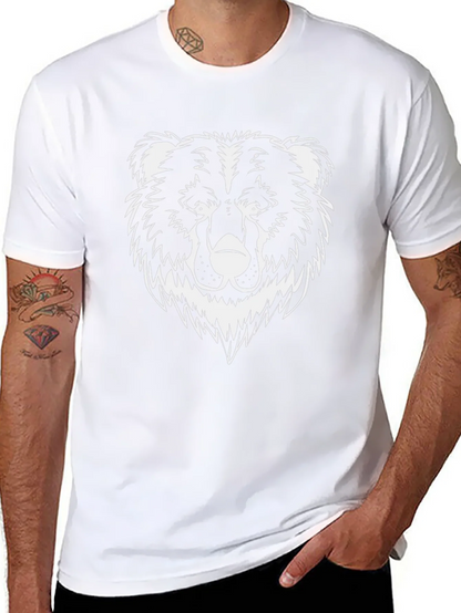 Mens Black T-Shirt - Graphic Bear Design