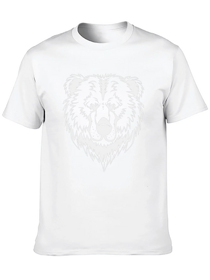 Mens Black T-Shirt - Graphic Bear Design