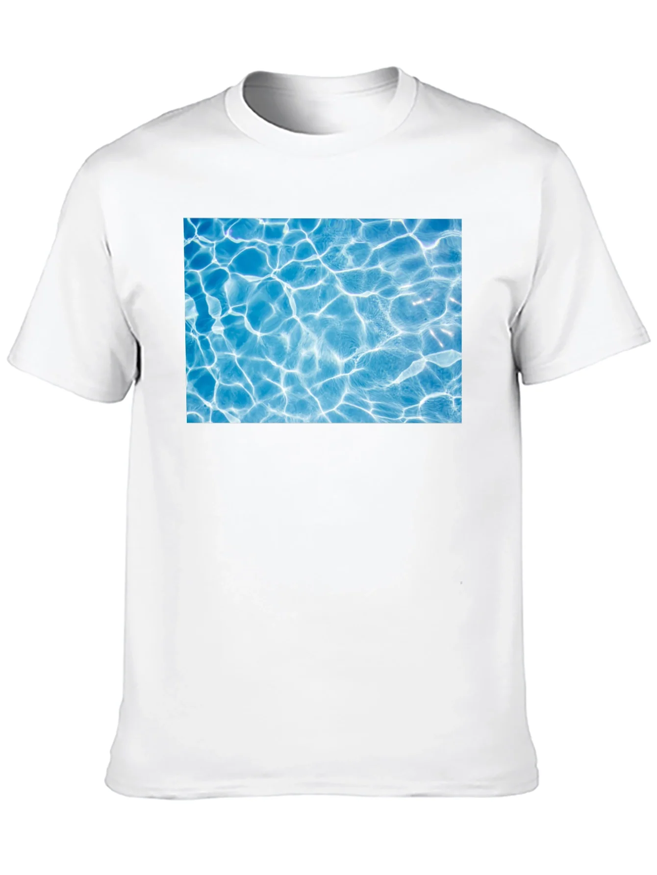 Pool Water Graphic Black Tee