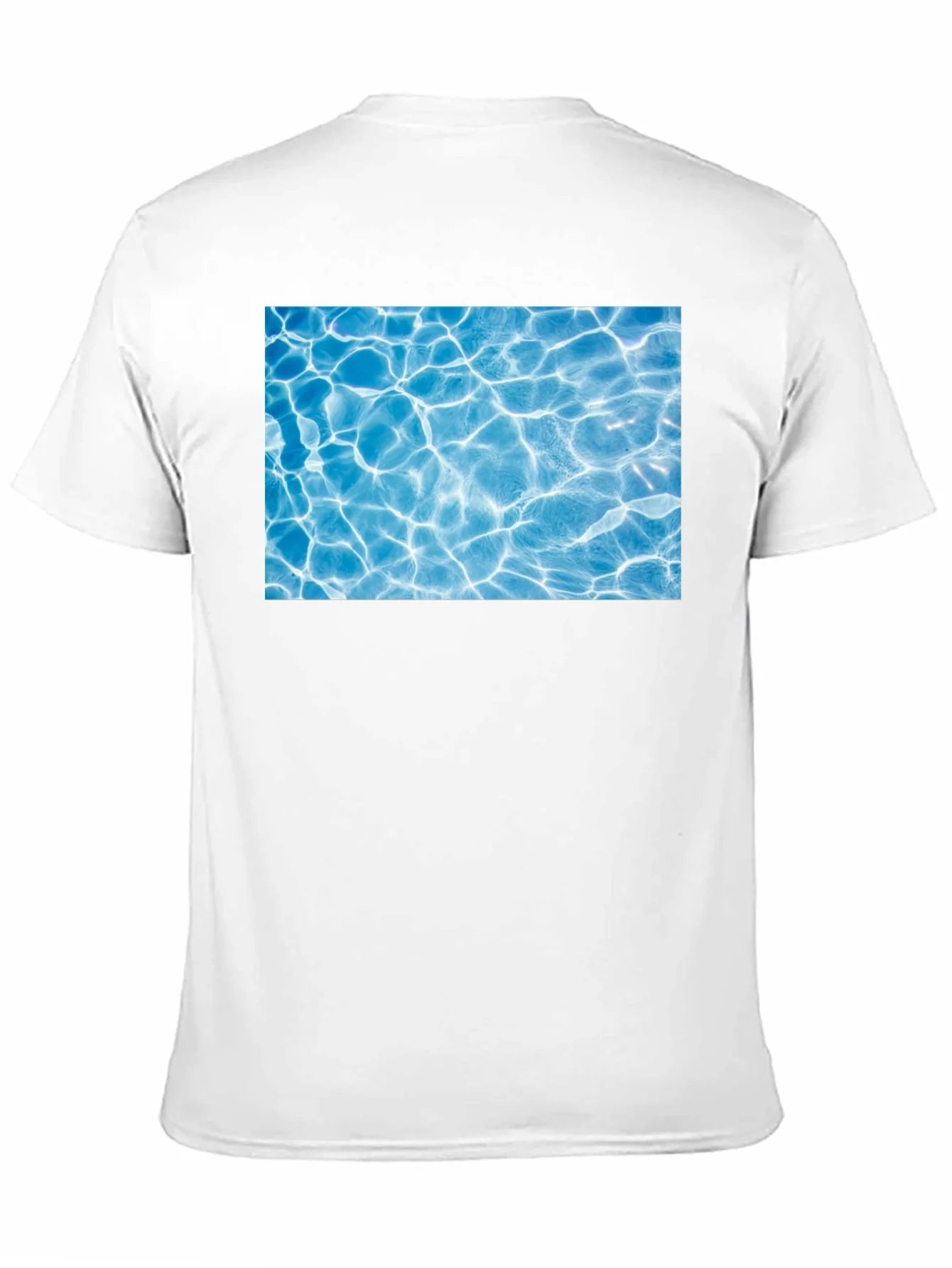 Pool Water Graphic Black Tee