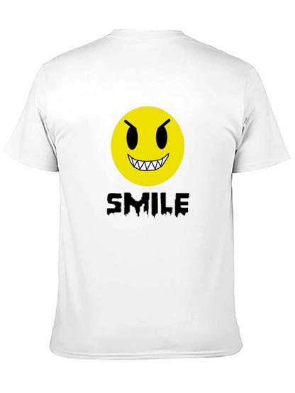 Evil Emoji Graphic Tee - Black Cotton T-Shirt
