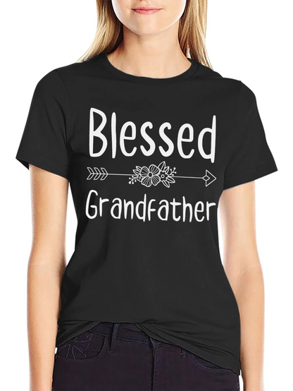 Blessed Grandfather Graphic Tee - Black