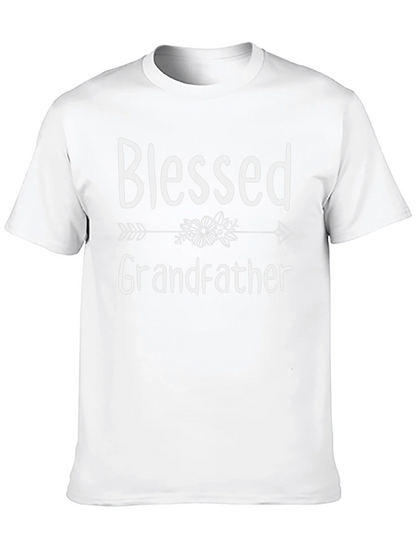 Blessed Grandfather Graphic Tee - Black