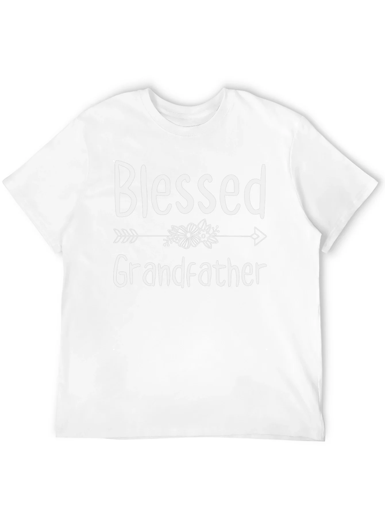 Blessed Grandfather Graphic Tee - Black