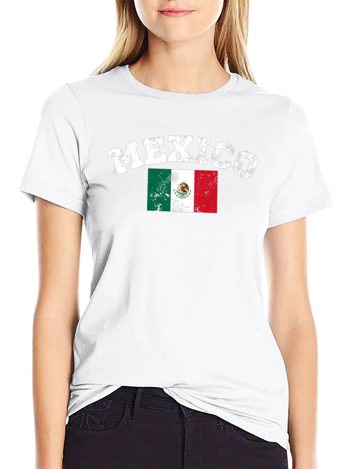Mexico Flag T-Shirt - Distressed Graphic Tee