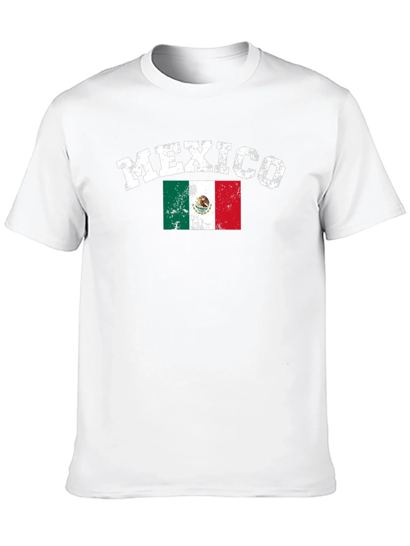 Mexico Flag T-Shirt - Distressed Graphic Tee