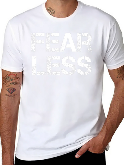 Fearless Black T-Shirt - Bold Graphic Tee