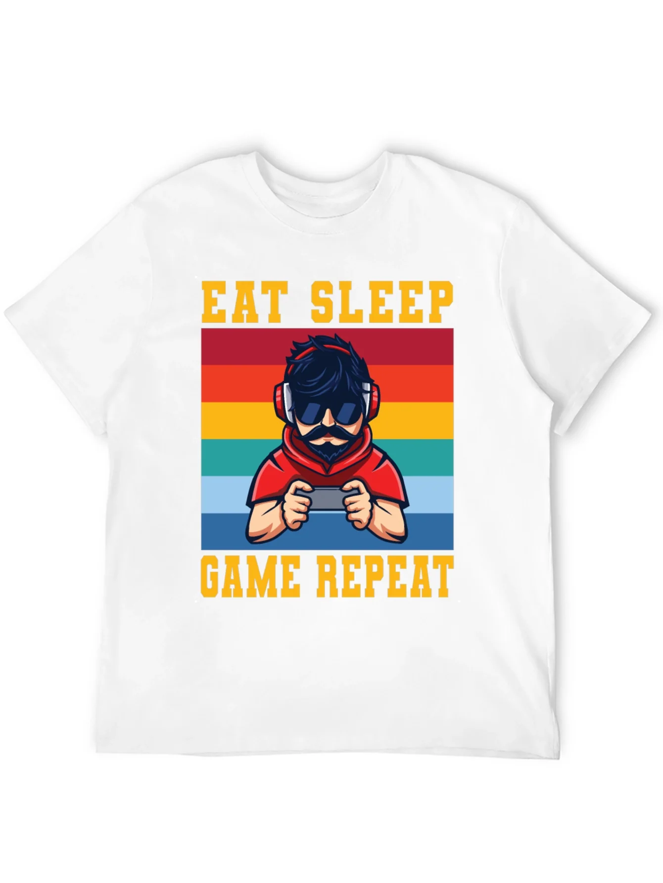 Eat Sleep Game Repeat Graphic Tee