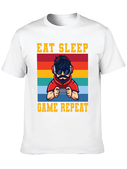 Eat Sleep Game Repeat Graphic Tee