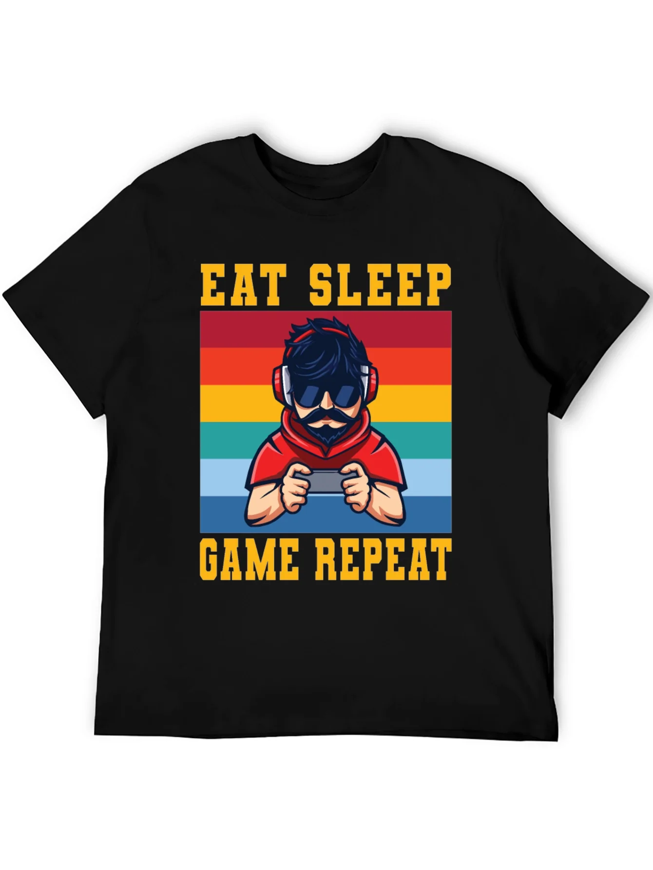 Eat Sleep Game Repeat Graphic Tee