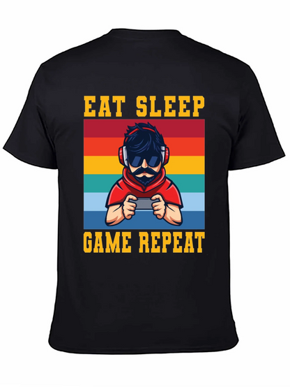 Eat Sleep Game Repeat Graphic Tee