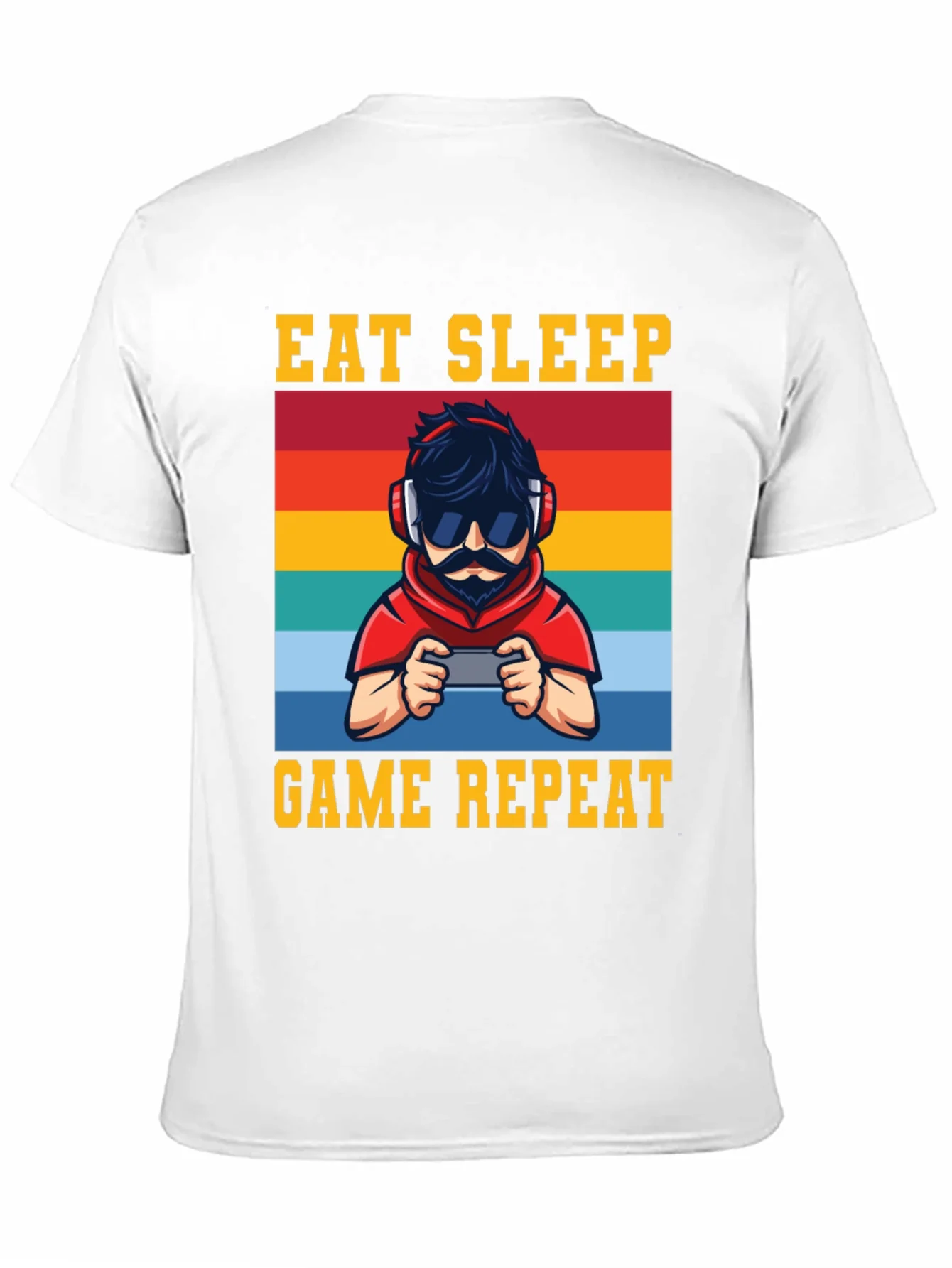 Eat Sleep Game Repeat Graphic Tee