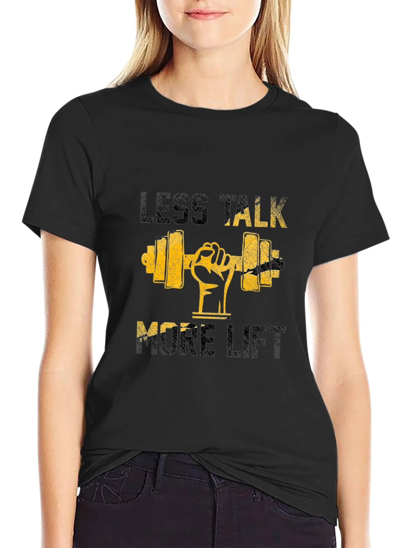 Less Talk More Lift Graphic T-Shirt