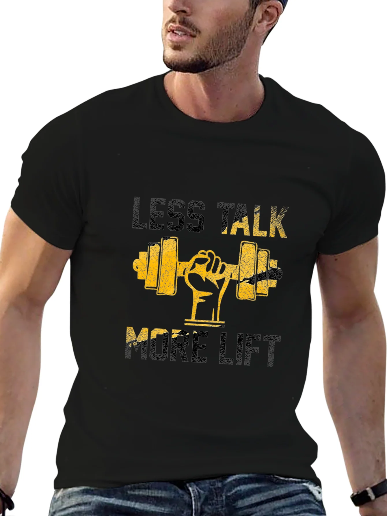 Less Talk More Lift Graphic T-Shirt