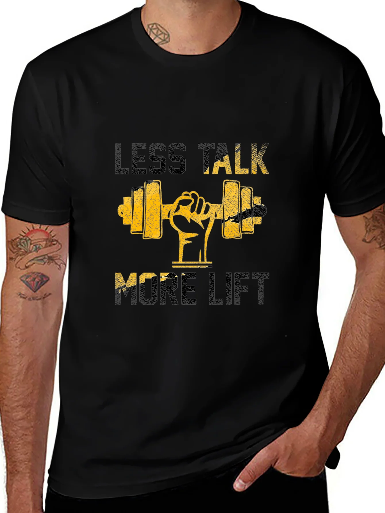 Less Talk More Lift Graphic T-Shirt