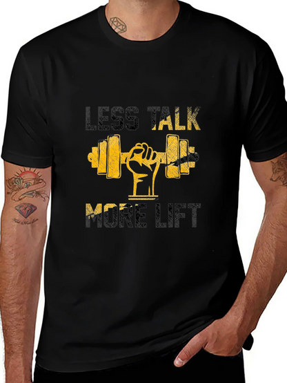 Less Talk More Lift Graphic T-Shirt