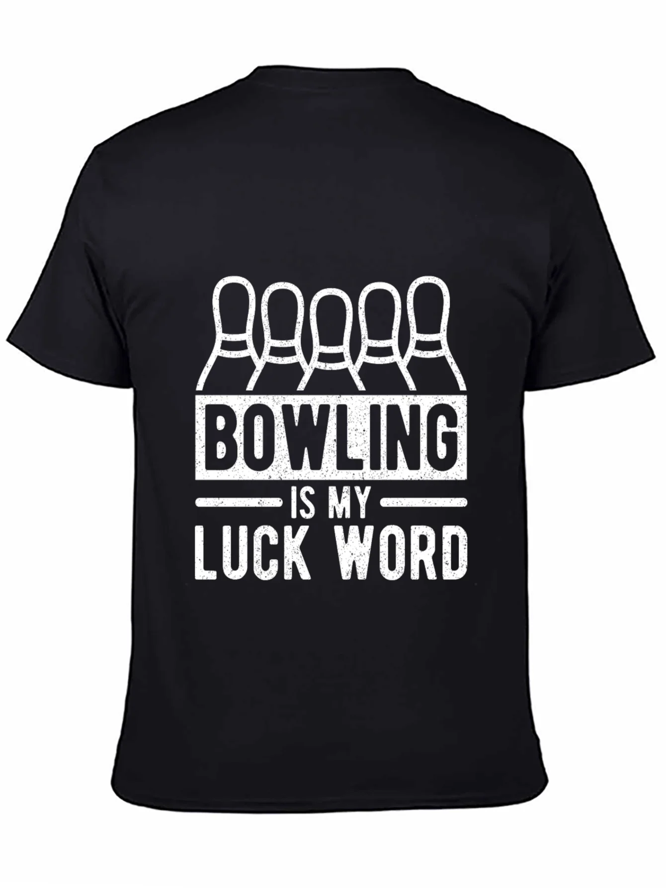 Bowling is My Luck Word T-Shirt