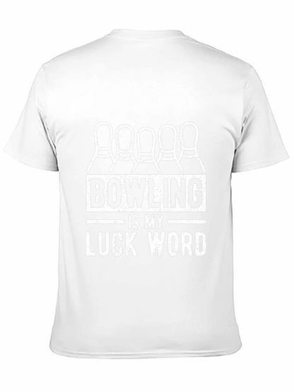Bowling is My Luck Word T-Shirt