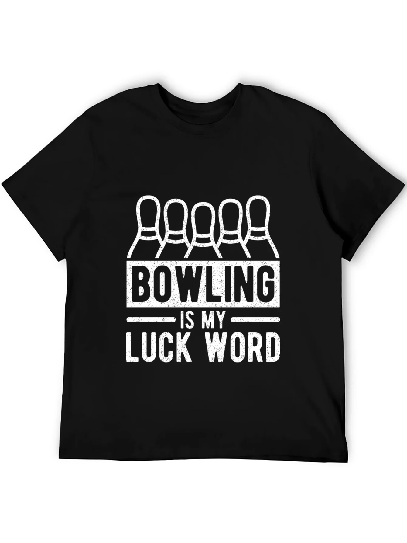 Bowling is My Luck Word T-Shirt