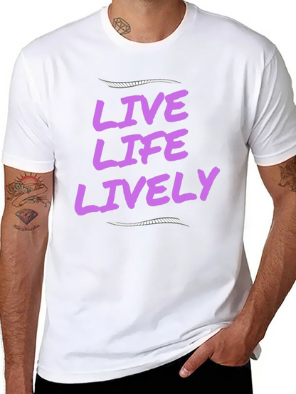 Live Life Lively Black T-Shirt