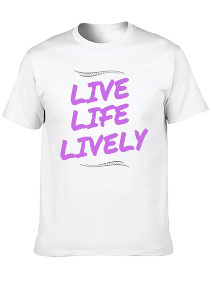 Live Life Lively Black T-Shirt