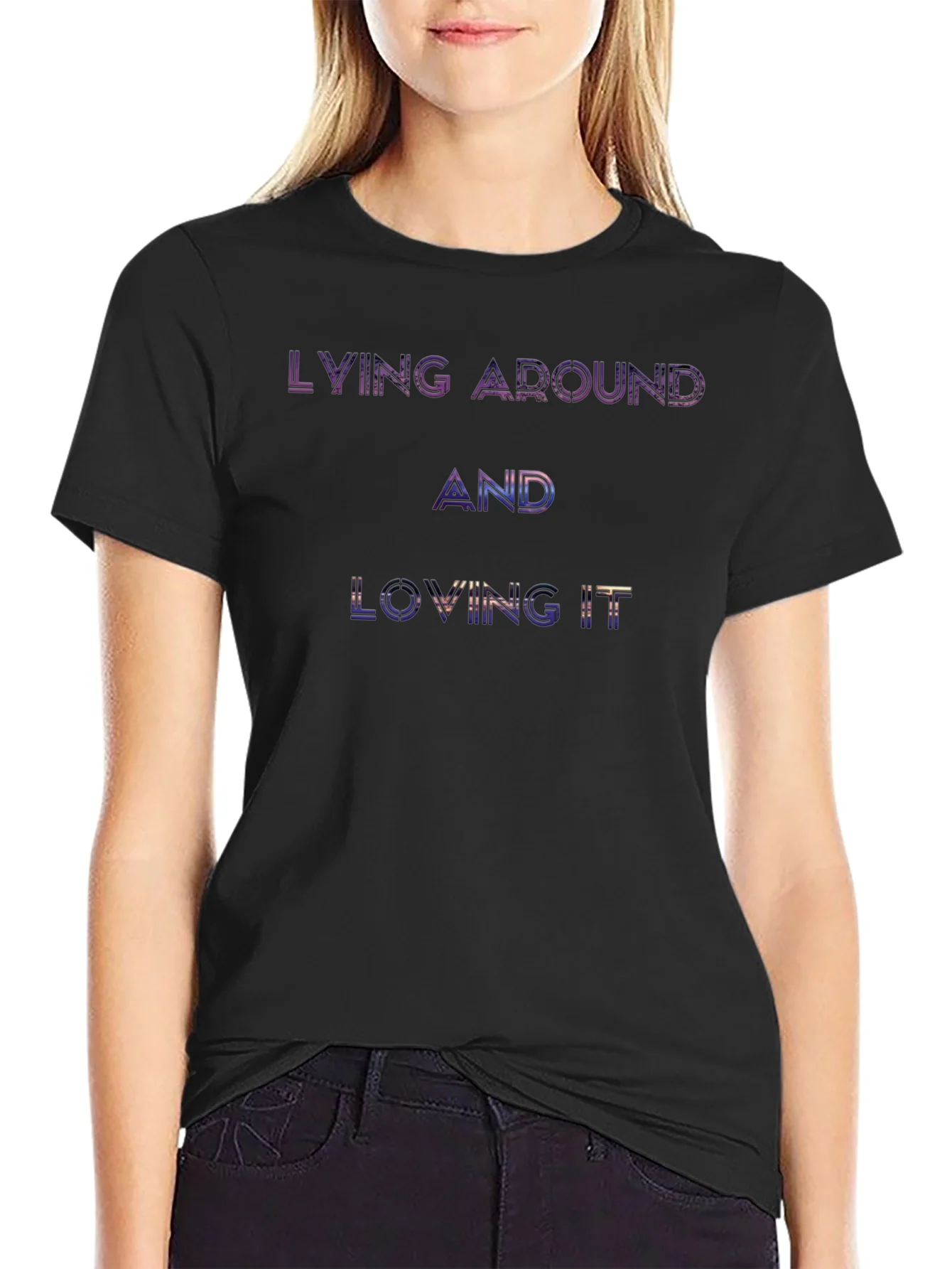 Lying Around and Loving It Graphic T-Shirt