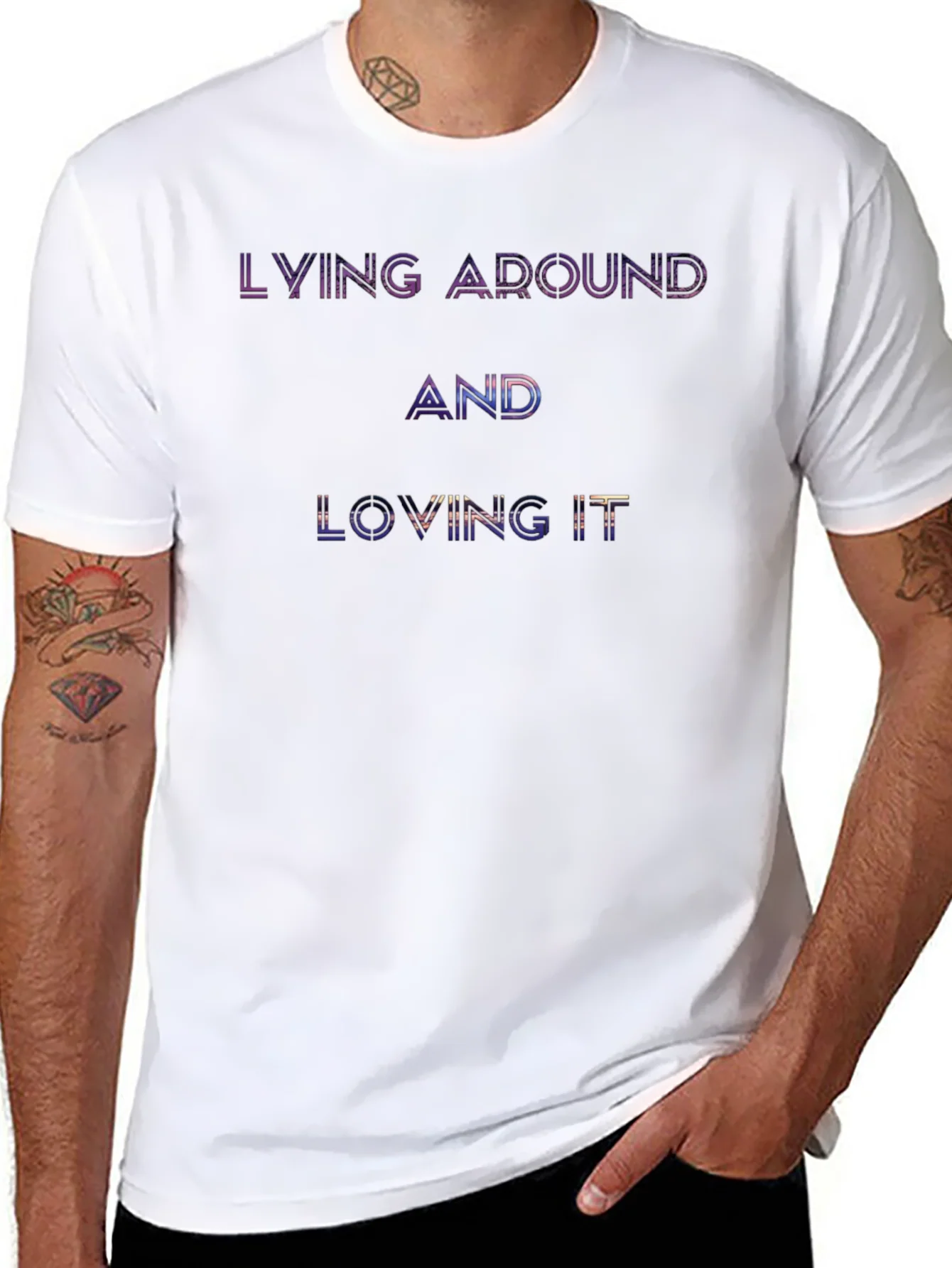 Lying Around and Loving It Graphic T-Shirt