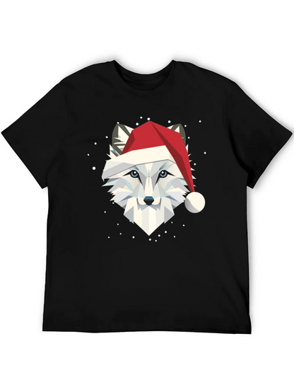 Festive Fox Graphic Tee - Holiday Apparel