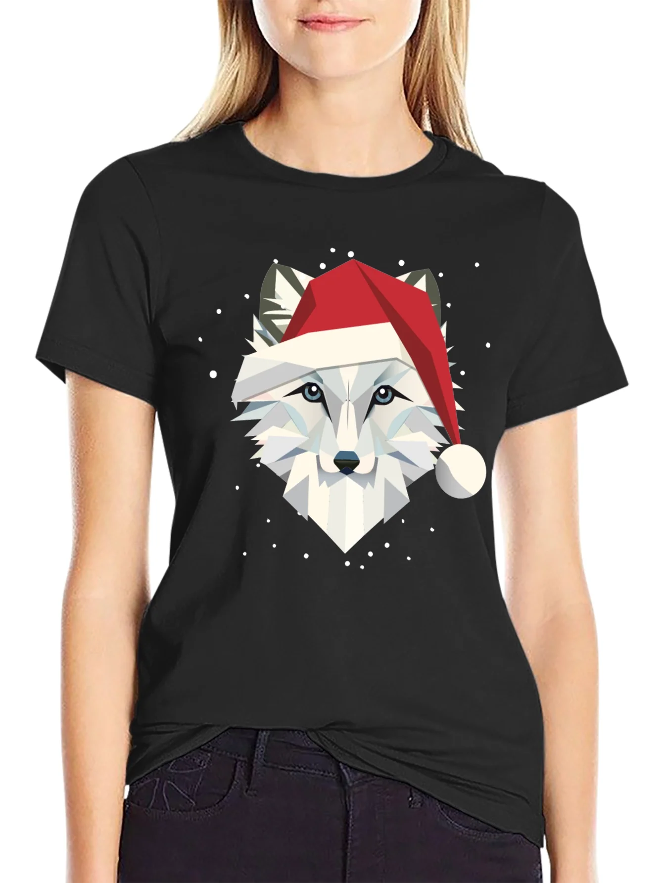 Festive Fox Graphic Tee - Holiday Apparel