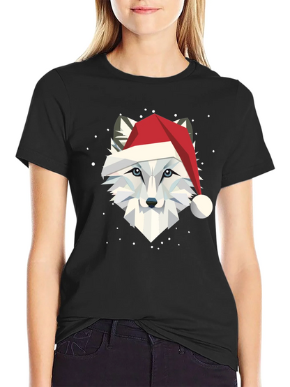 Festive Fox Graphic Tee - Holiday Apparel