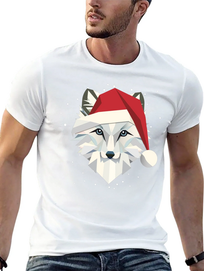 Festive Fox Graphic Tee - Holiday Apparel