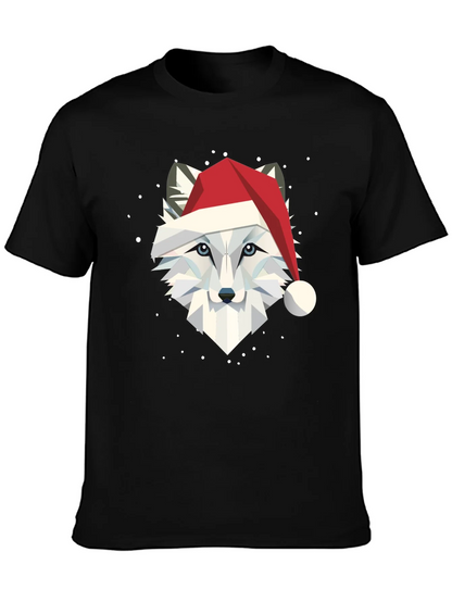 Festive Fox Graphic Tee - Holiday Apparel