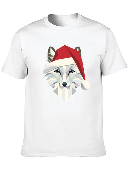 Festive Fox Graphic Tee - Holiday Apparel