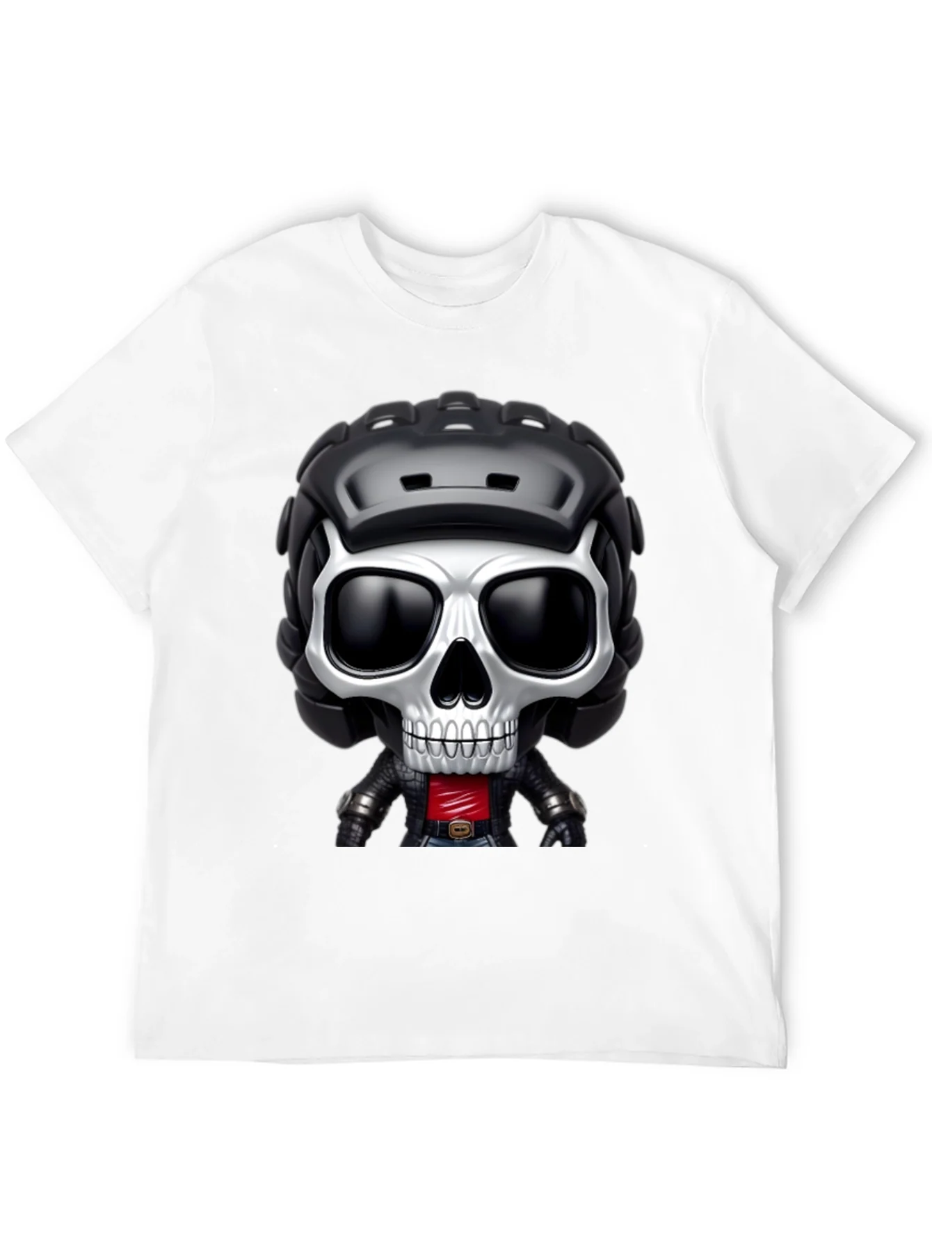 Skull Rider Graphic Tee - Black
