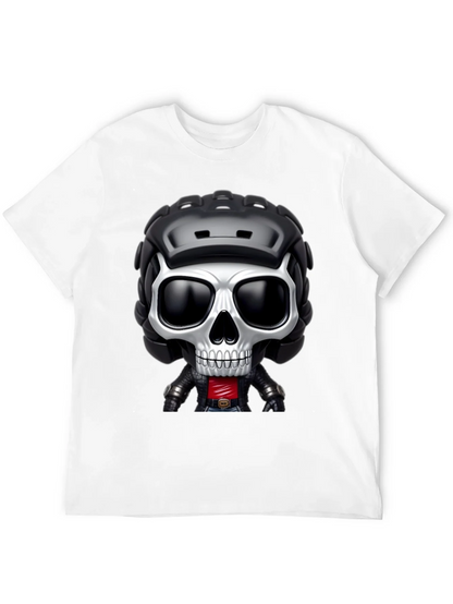 Skull Rider Graphic Tee - Black