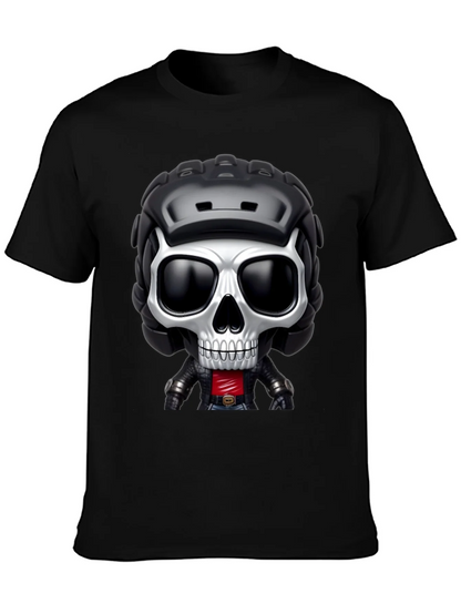 Skull Rider Graphic Tee - Black