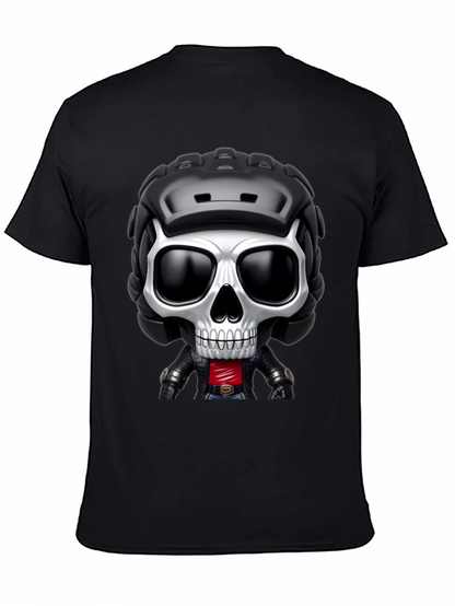 Skull Rider Graphic Tee - Black