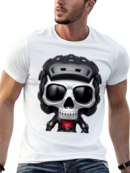 Skull Rider Graphic Tee - Black