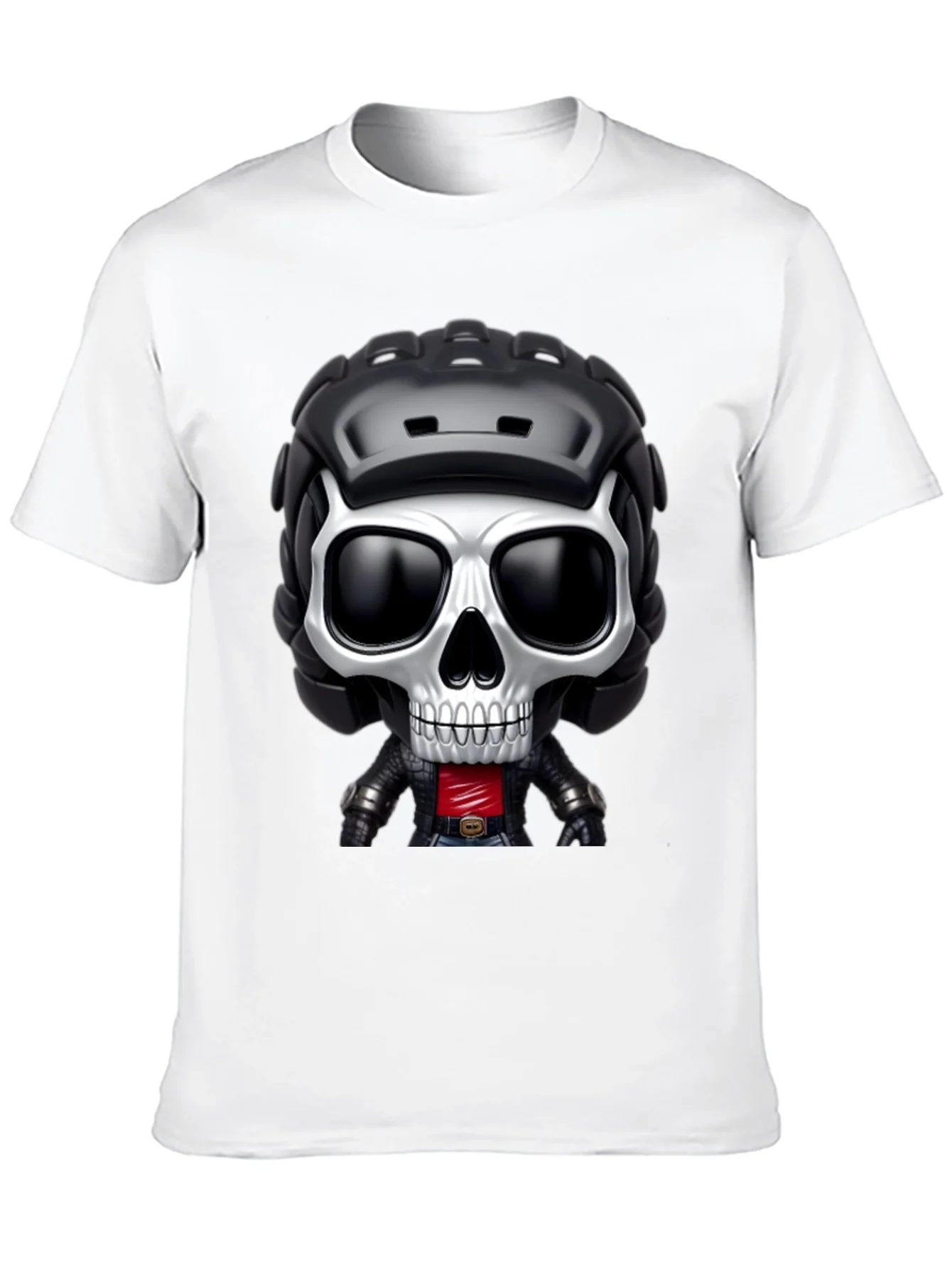 Skull Rider Graphic Tee - Black