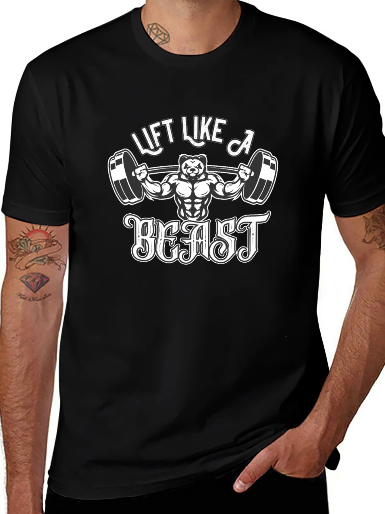 Lift Like A Beast Black T-Shirt
